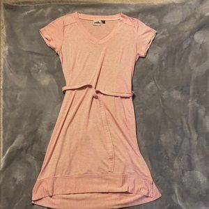 Kavu casual striped dress with tie belt